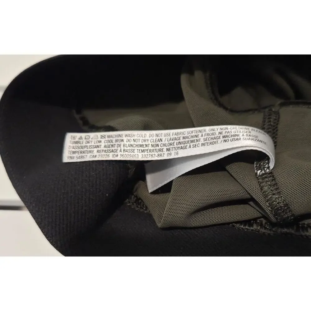 Victoria's Secret VSX Vintage 2016 Racerback Sports Bra Logo Olive Green Size L